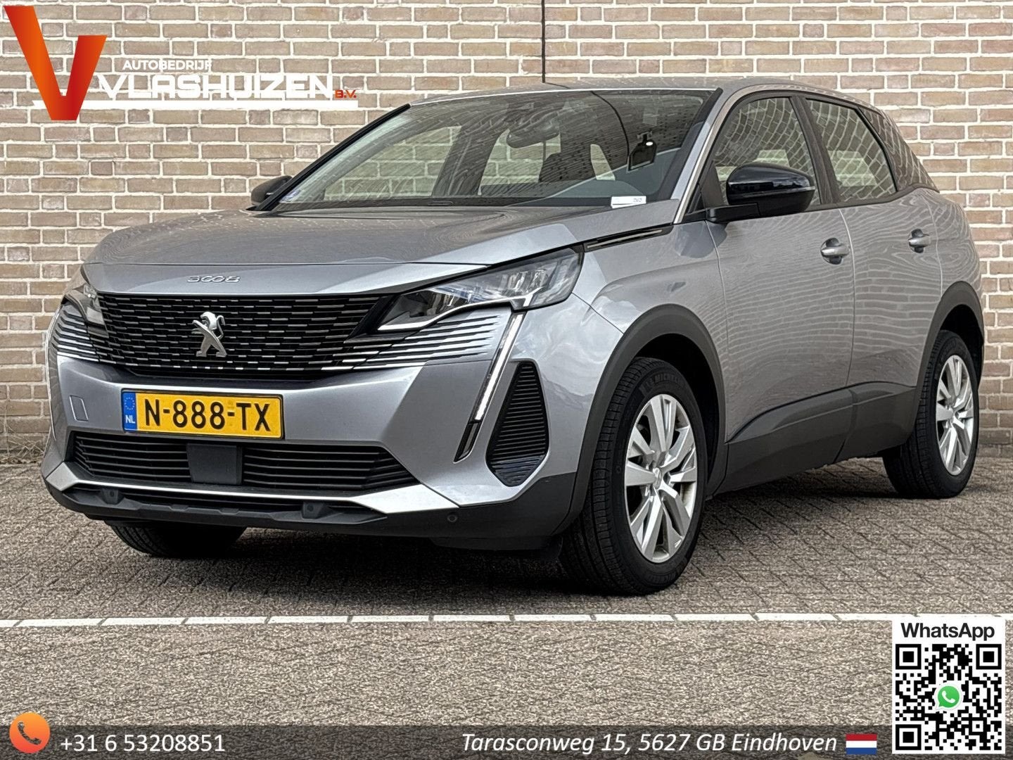 Peugeot 3008 1.2 PureTech Active Pack Business | € 10.700,-, Auto's, 140 g/km, Zwart, Parkeersensor, Bedrijf