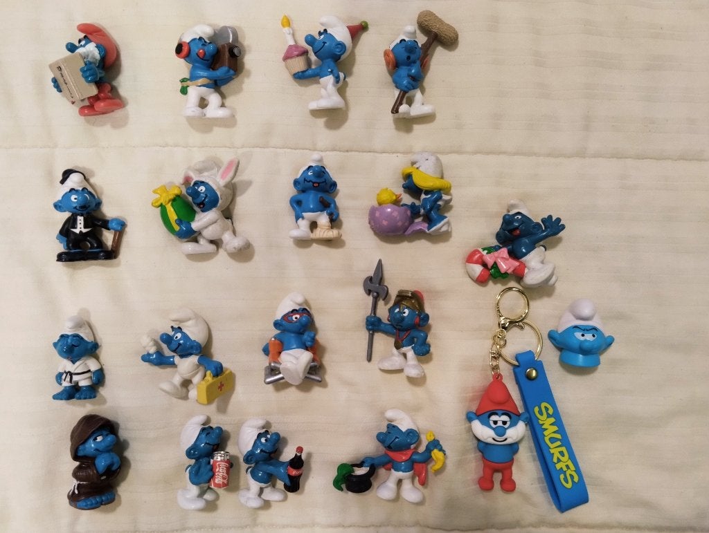Smurfen, apart of in 1 lot : Deel 14, Ophalen of Verzenden, Gebruikt, Verschillende Smurfen, Poppetje, Figuurtje of Knuffel