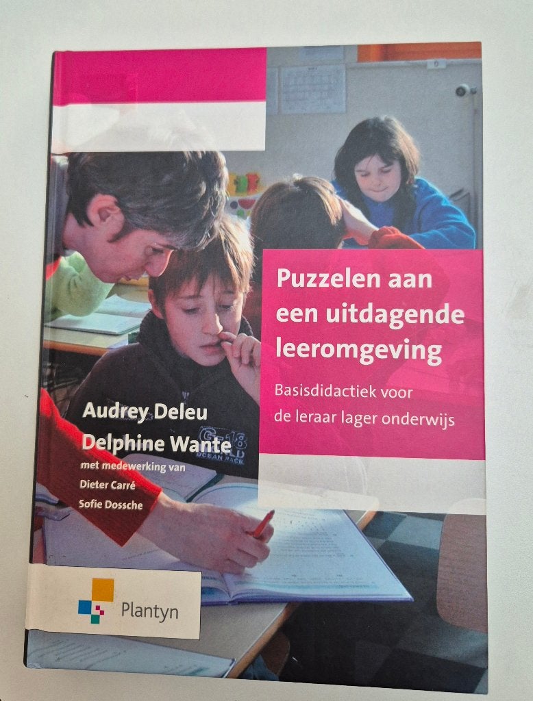 puzzelen aan een uitdagende leeromgeving boek, Ophalen, Zo goed als nieuw, Hogeschool, Delphine Wante; Audrey Deleu