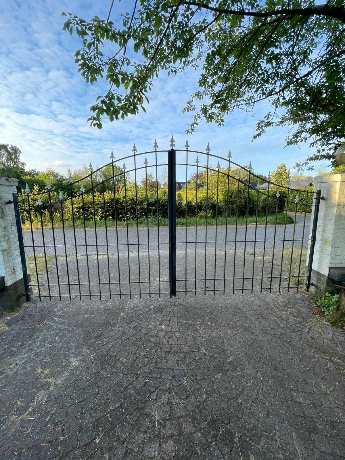 Smeedijzeren hekwerk en poorten, Ophalen, Gebruikt, IJzer, Met poort