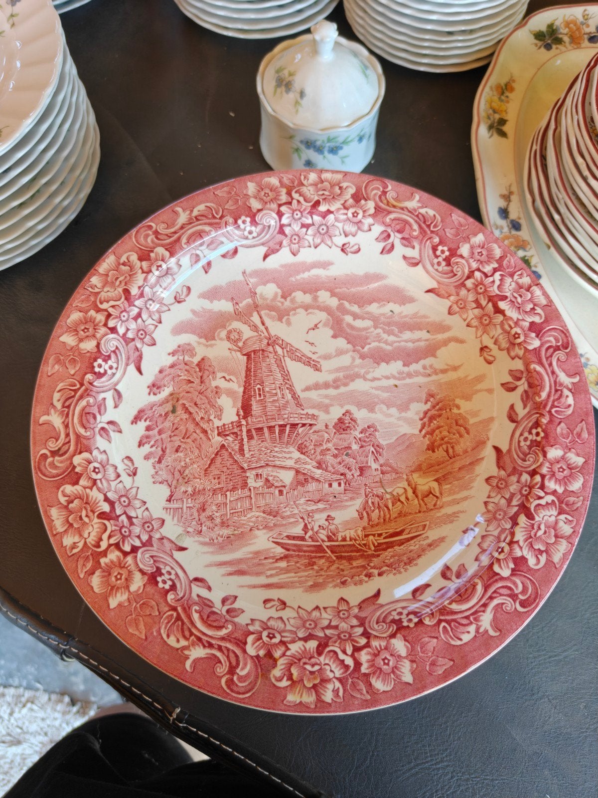 31- delig Engels rood servies Royal Tudor Ware, Enlèvement