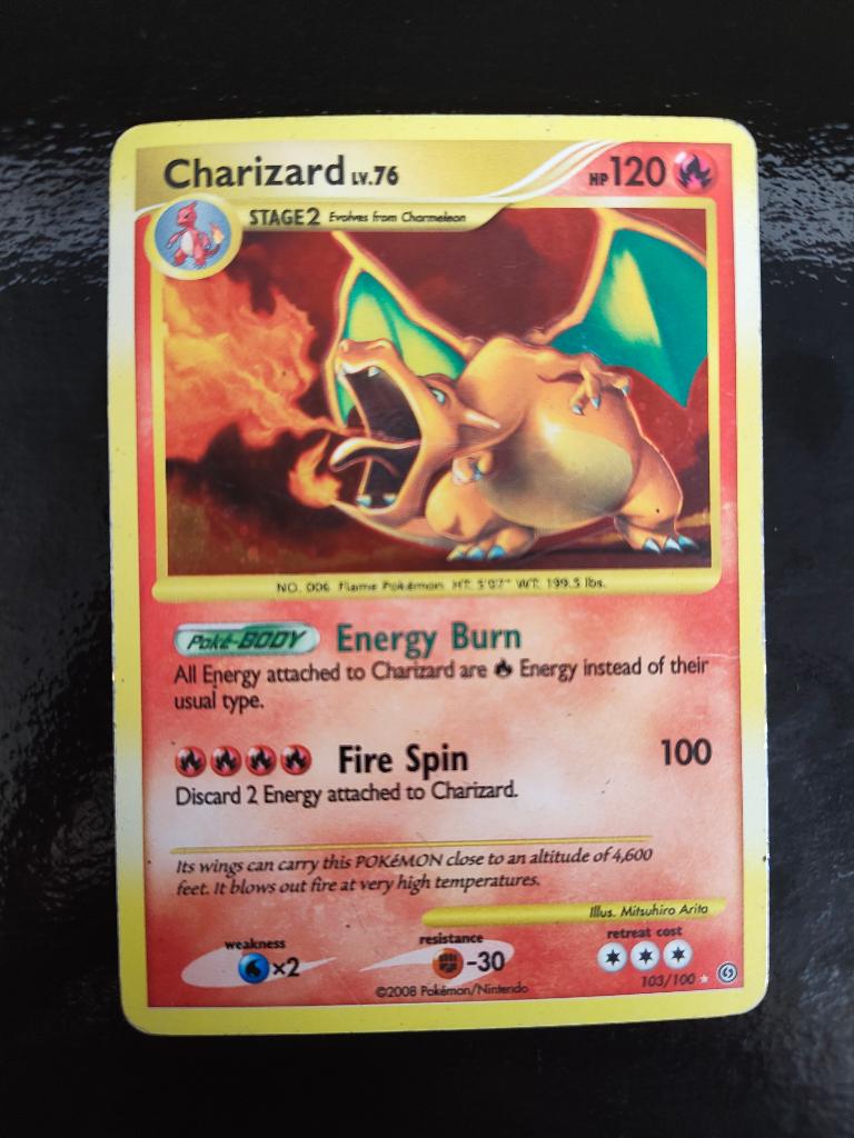 MAG SNEL WEG - Charizard Holo Stormfront #103/100 Pokémon, Ophalen, Gebruikt, Losse kaart, Foil