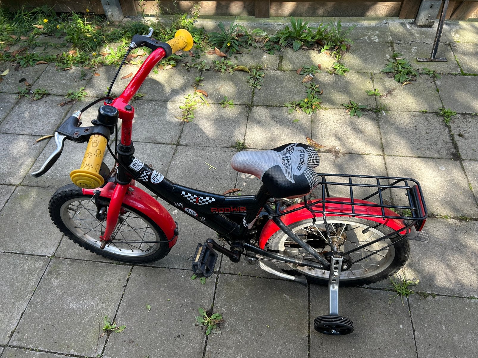 Kinderfiets met zijwieltjes, Fietsen en Brommers, Ophalen, Gebruikt, Zijwieltjes