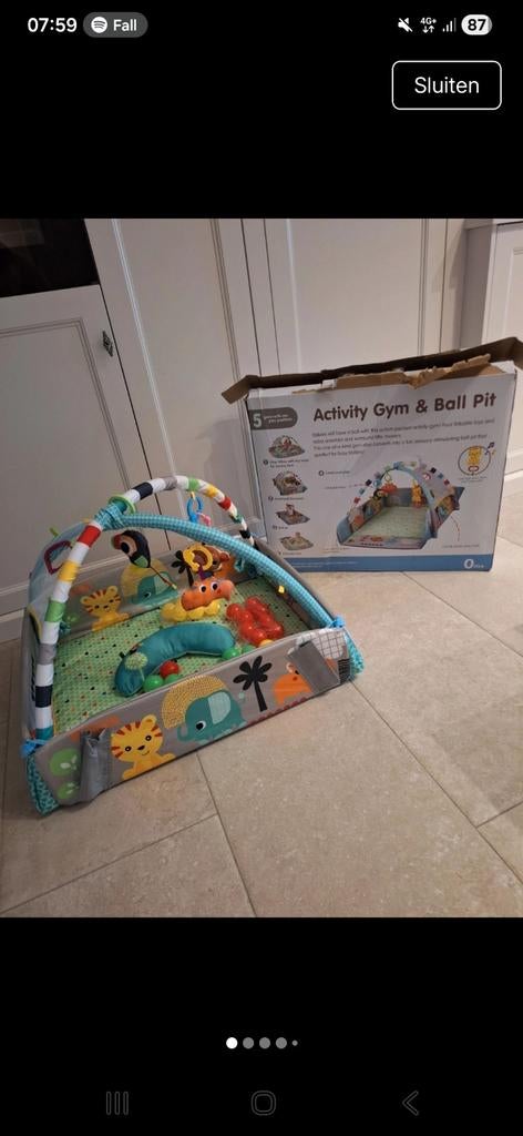 Activity gym ballpit, Enlèvement