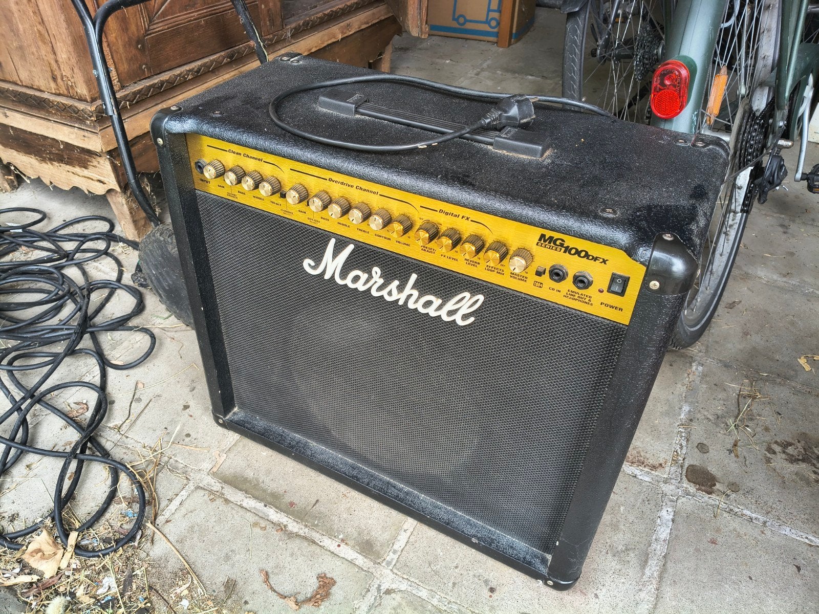 Amplificateur Marshall MG100DFX, Musique & Instruments, Enlèvement, Utilisé, Guitare, 100 watts ou plus