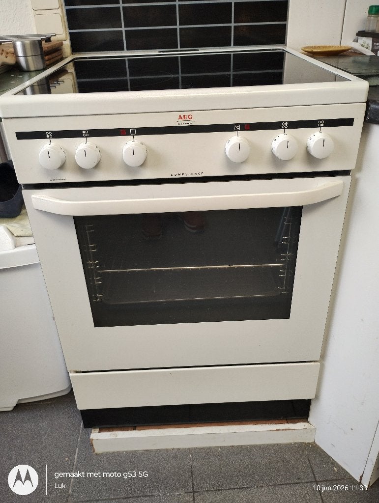 AEG kookfornuis, Electroménager, Cuisinières, 4 zones de cuisson, Céramique, Enlèvement, Utilisé