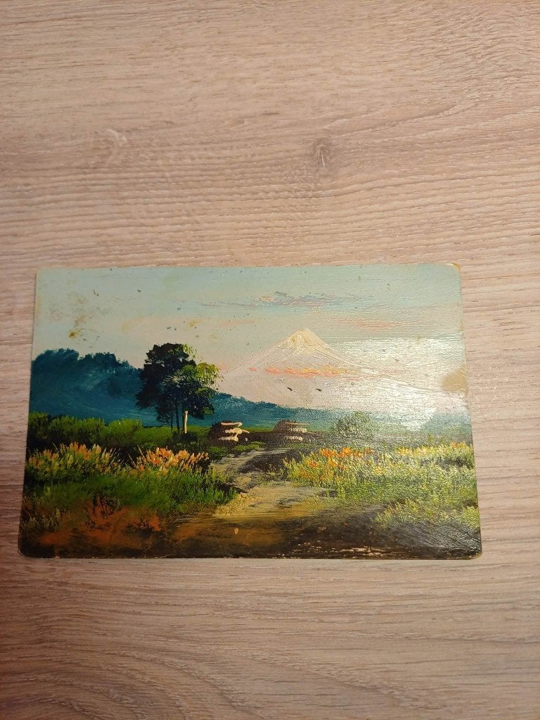 Carte postale ancienne Japon 1919 - Mont Fuji, Envoi, Avant 1920, Affranchie, Belgique et Luxembourg