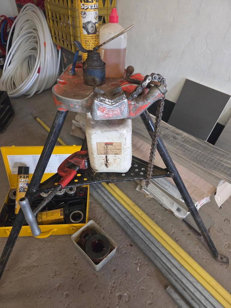 Draadsnijmachine rems en driepikkel ridgid, Enlèvement