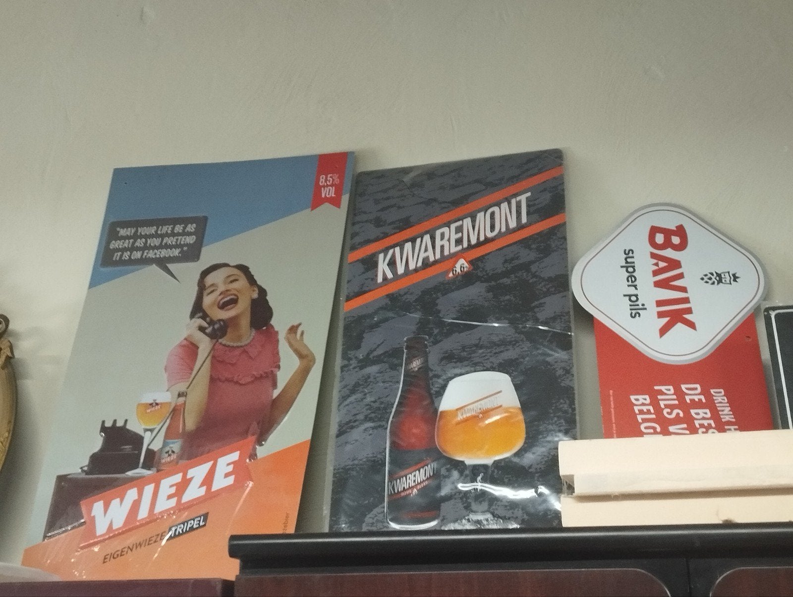 reclame bier merken, Ophalen