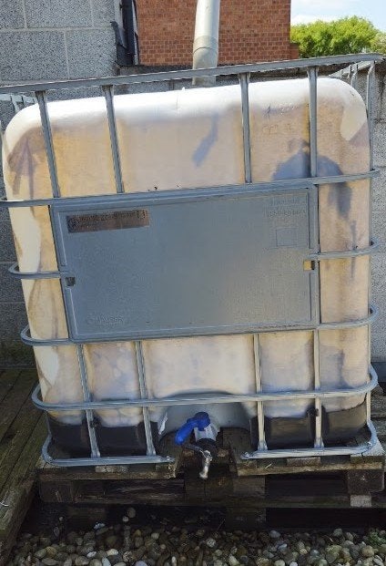 IBC container 1000L, 150 liter of meer, Ophalen, Gebruikt, Met kraantje