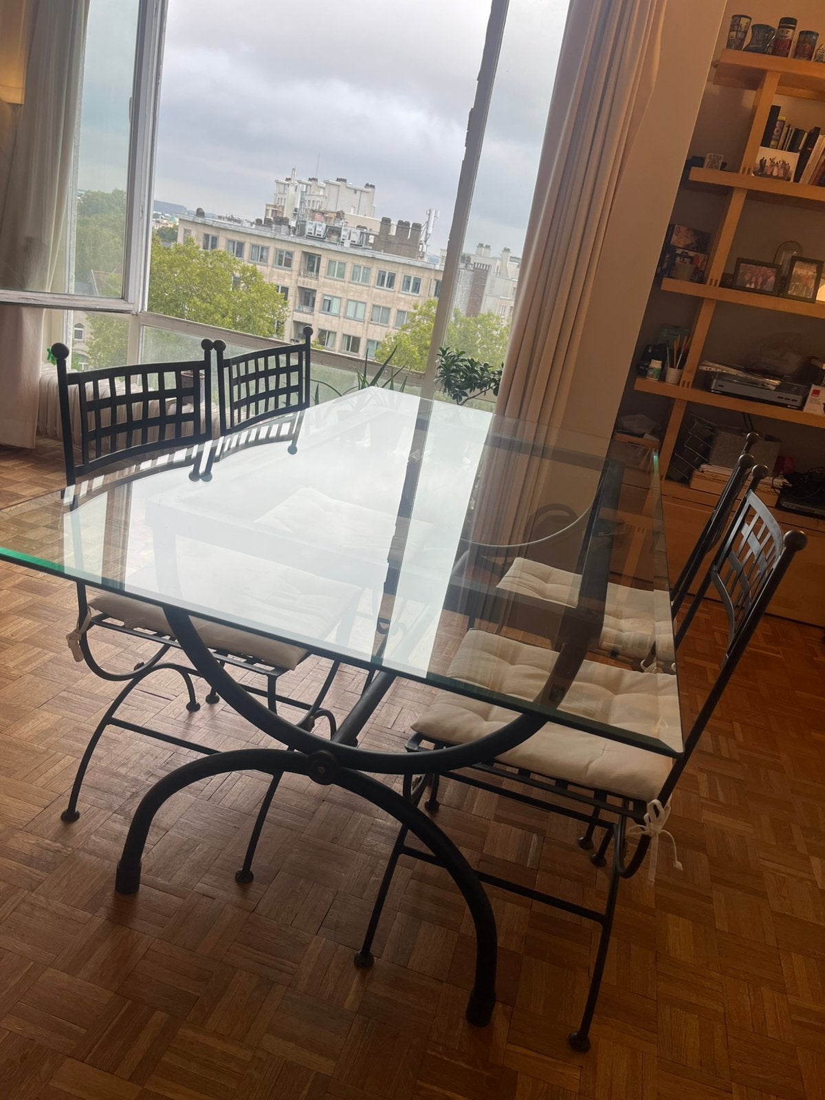 Table à manger, Maison & Meubles, 150 à 200 cm, Cinq personnes ou plus, Verre, Enlèvement