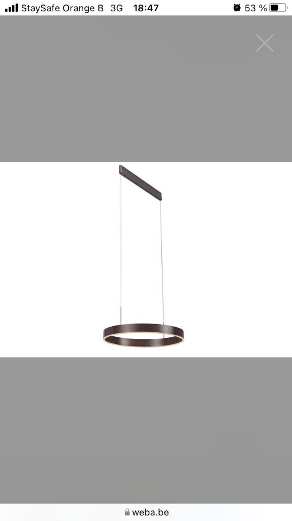 Lustre led, Huis en Inrichting, Ophalen, Zo goed als nieuw, Metaal, Moderne