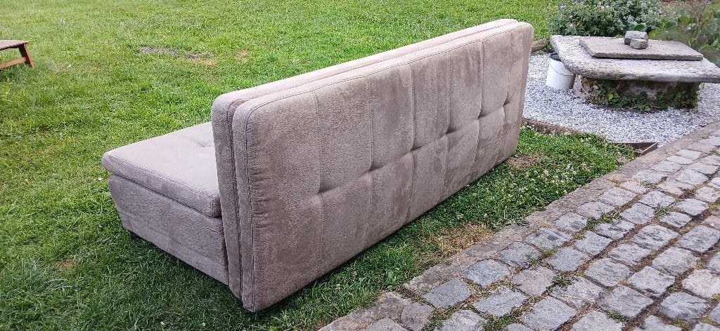 Zetelbank bruin, Huis en Inrichting, Gebruikt, 150 tot 200 cm, Tweepersoons, 75 tot 100 cm