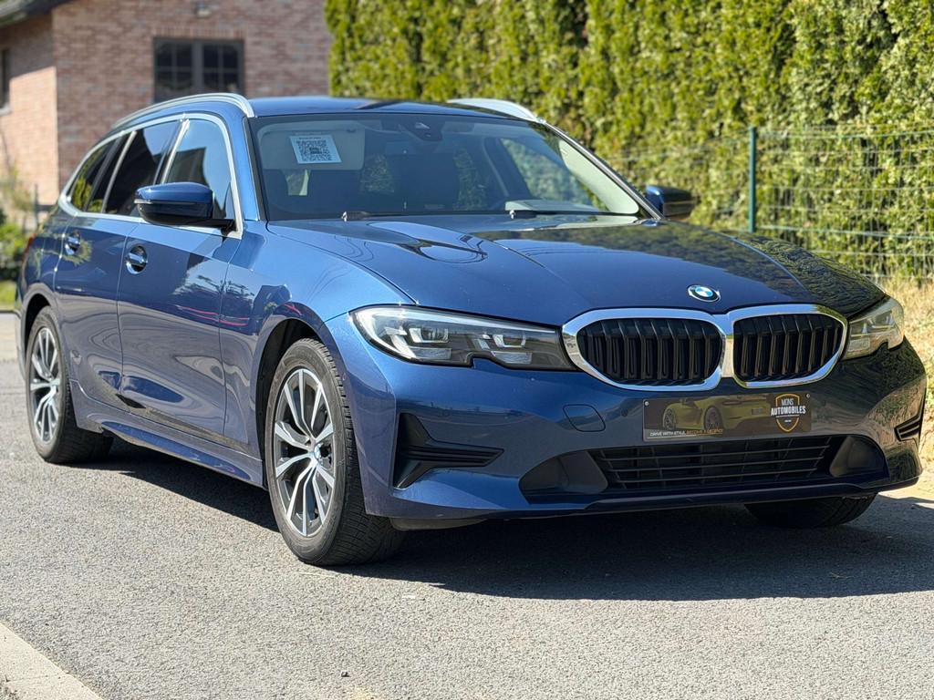 BMW 3 Serie 316 Touring 316 dA (bj 2021, automaat), Auto's, BMW, 122 pk, Blauw, Leder, Bedrijf