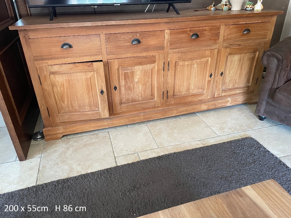 dressoir teak, Ophalen, Gebruikt, Teakhout