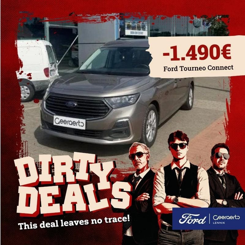 Ford Tourneo Connect, Autos, Ford, Argent ou Gris, 110 kW, Entreprise, 7 places