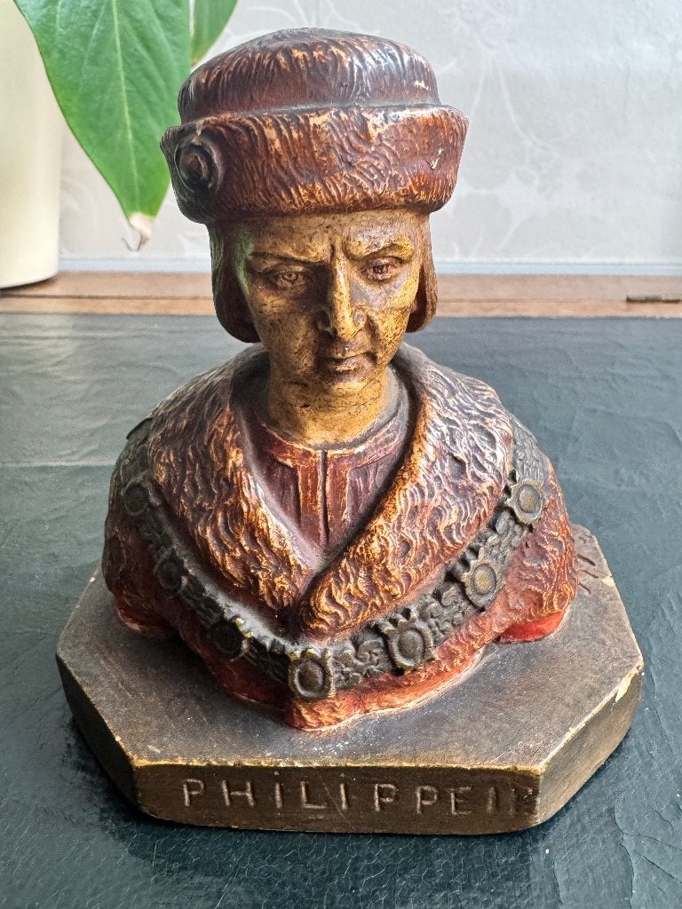 Buste de « Philippe Auguste » (Decain, 1904), Enlèvement ou Envoi, Brun, Gips, Buste