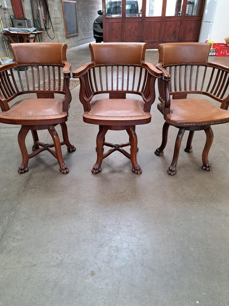 Antieke Engelse bureaustoelen, Antiek en Kunst, Ophalen