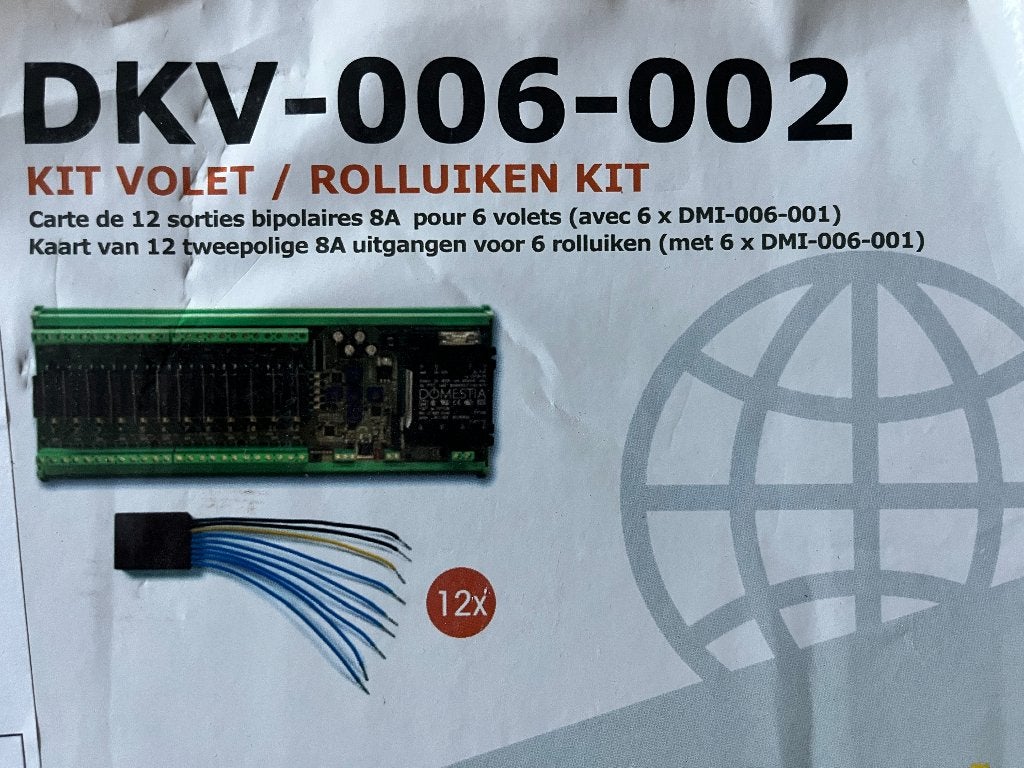 DOMOTIQUE - Kit Volet Domotique DOMESTIA DKV-006-002, Bricolage & Construction, Enlèvement ou Envoi, Neuf, Fonctionnement électrique
