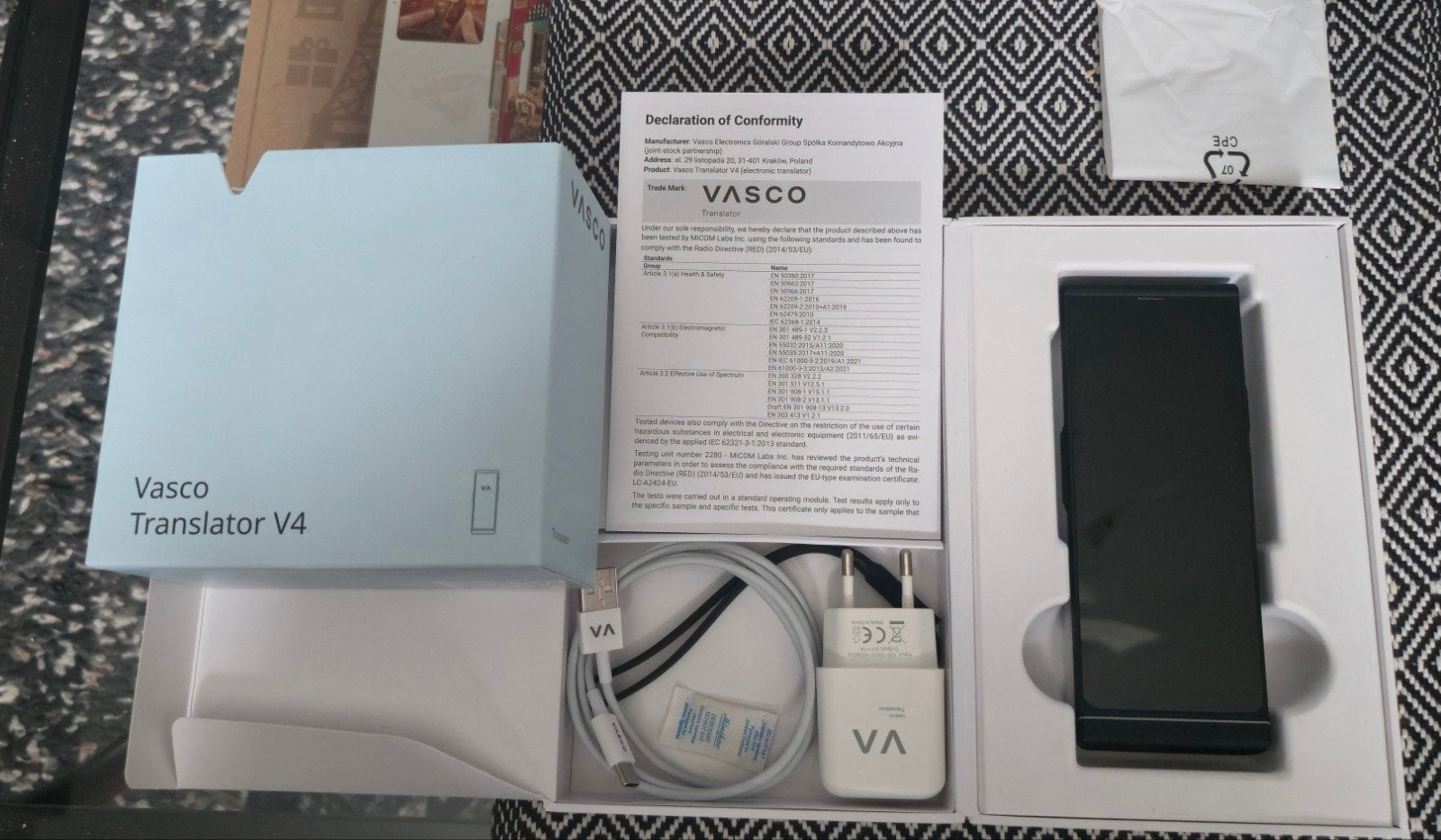 traducteur Vasco Translator V4 Black Onyx, Ophalen of Verzenden