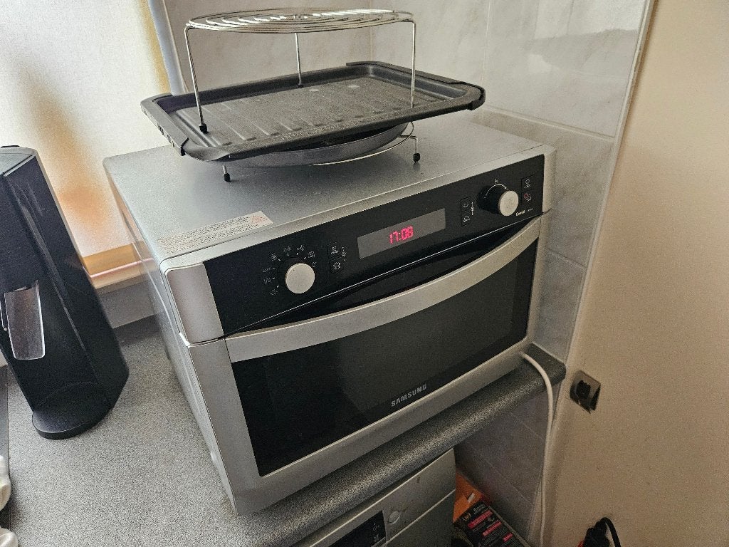 Combi microgolf - oven Samsung, Ophalen, Gebruikt, Combi-microgolfoven, Crisp