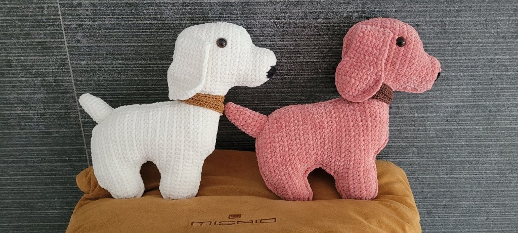 Knuffelhondje handgemaakt, Overige merken, Nieuw, Middelgroot (20 tot 80 cm), Handgemaakt