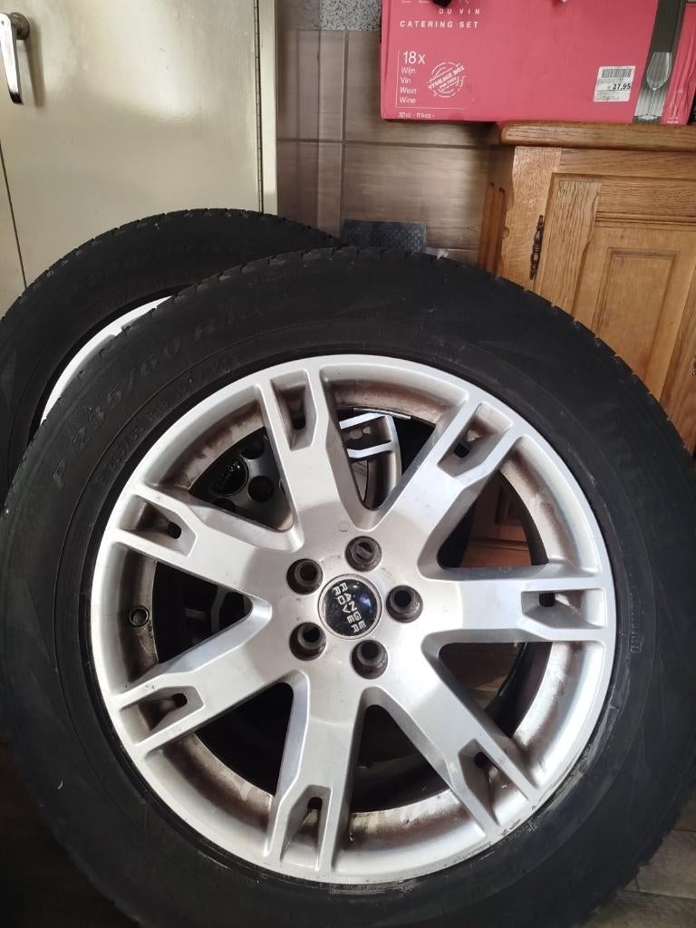 Originele Range Rover Evoque 18" met sensoren, Ophalen, 18 inch, Gebruikt, Banden en Velgen
