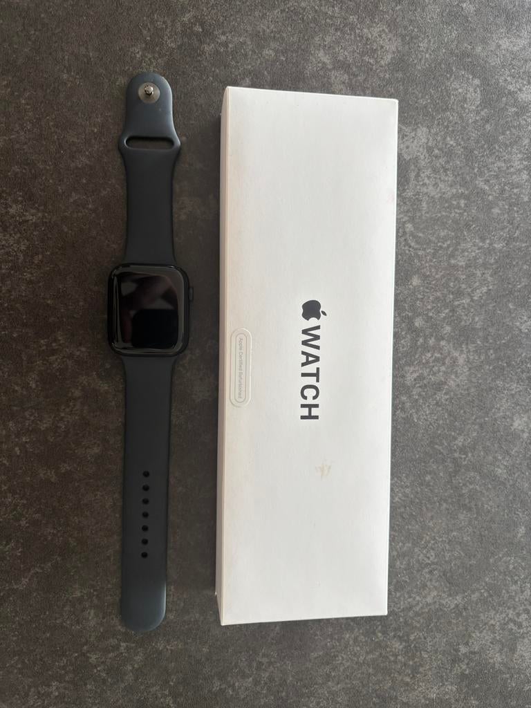 Apple Watch SE 2 (44mm) GPS - Batterie 98% - Boîte complète, Ophalen of Verzenden, Conditie, Zo goed als nieuw, Zwart