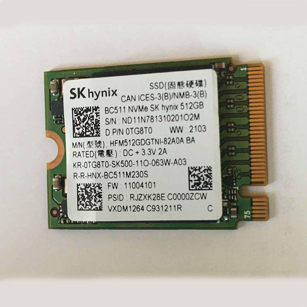 512Gb 256Gb SSD Hynix PC711 PC511 NVMe M.2 Type 2230 Gen 3x4, Informatique & Logiciels, Enlèvement ou Envoi, SSD, Interne, Utilisé
