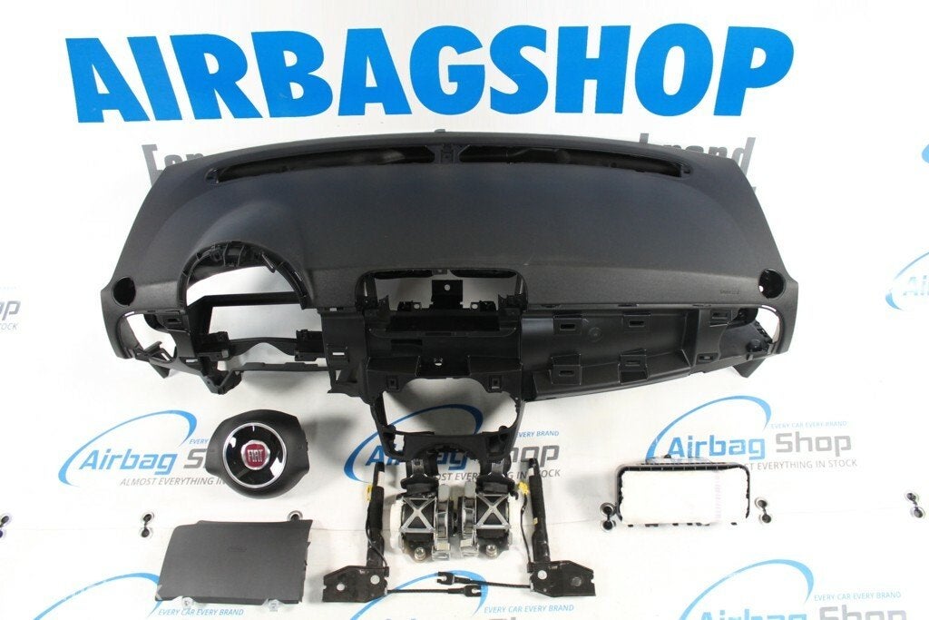 Airbag kit - Tableau de bord noir Fiat 500 (2007-2016)