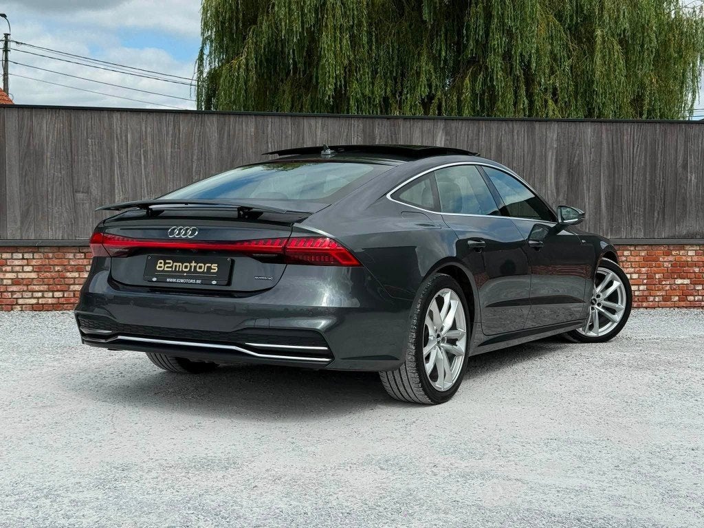 Audi A7 50TFSI E/S-Line/B&O/HUD/Softclose/Pano/VAT/Matrix, Autos, Argent ou Gris, Achat, Entretenue par le concessionnaire, Noir