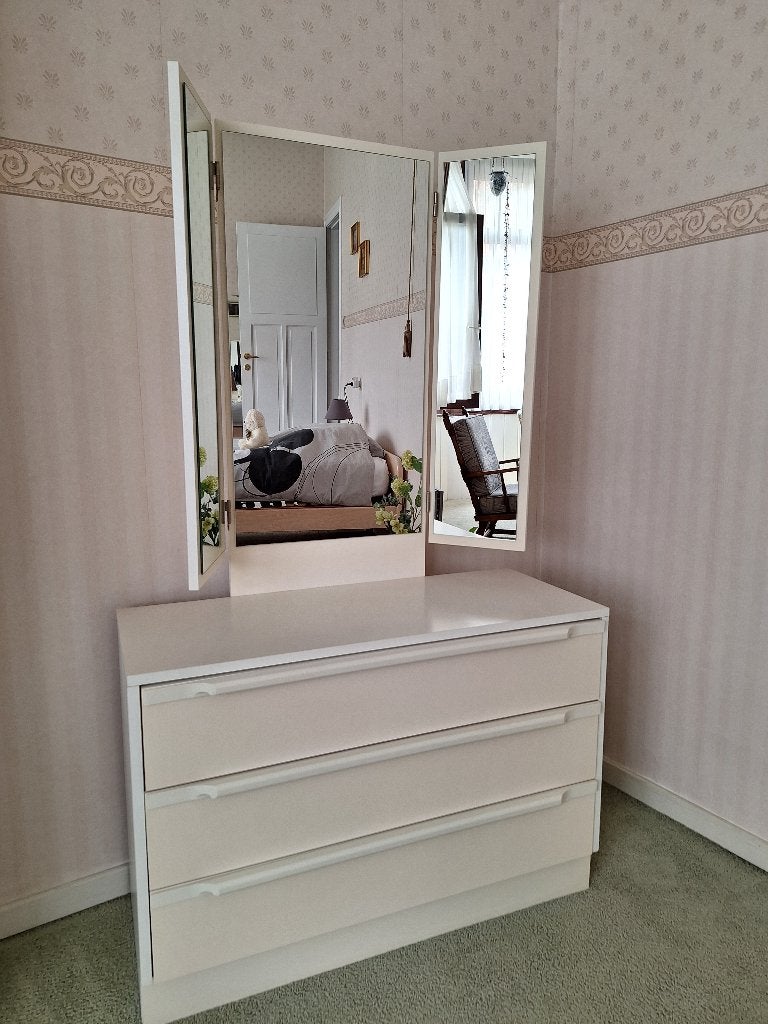 Commode met spiegel, Huis en Inrichting, Ophalen, Gebruikt, 50 tot 100 cm, Minder dan 100 cm