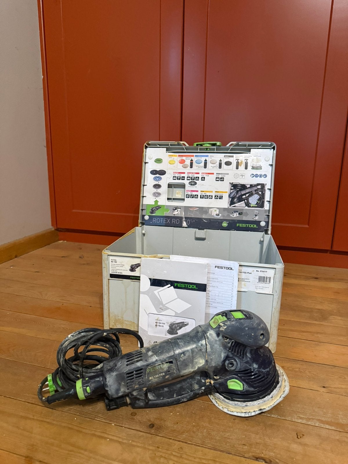 Systeainer Festool RO 150 feq plus + (affûteuse d'arêtes), Enlèvement, Utilisé
