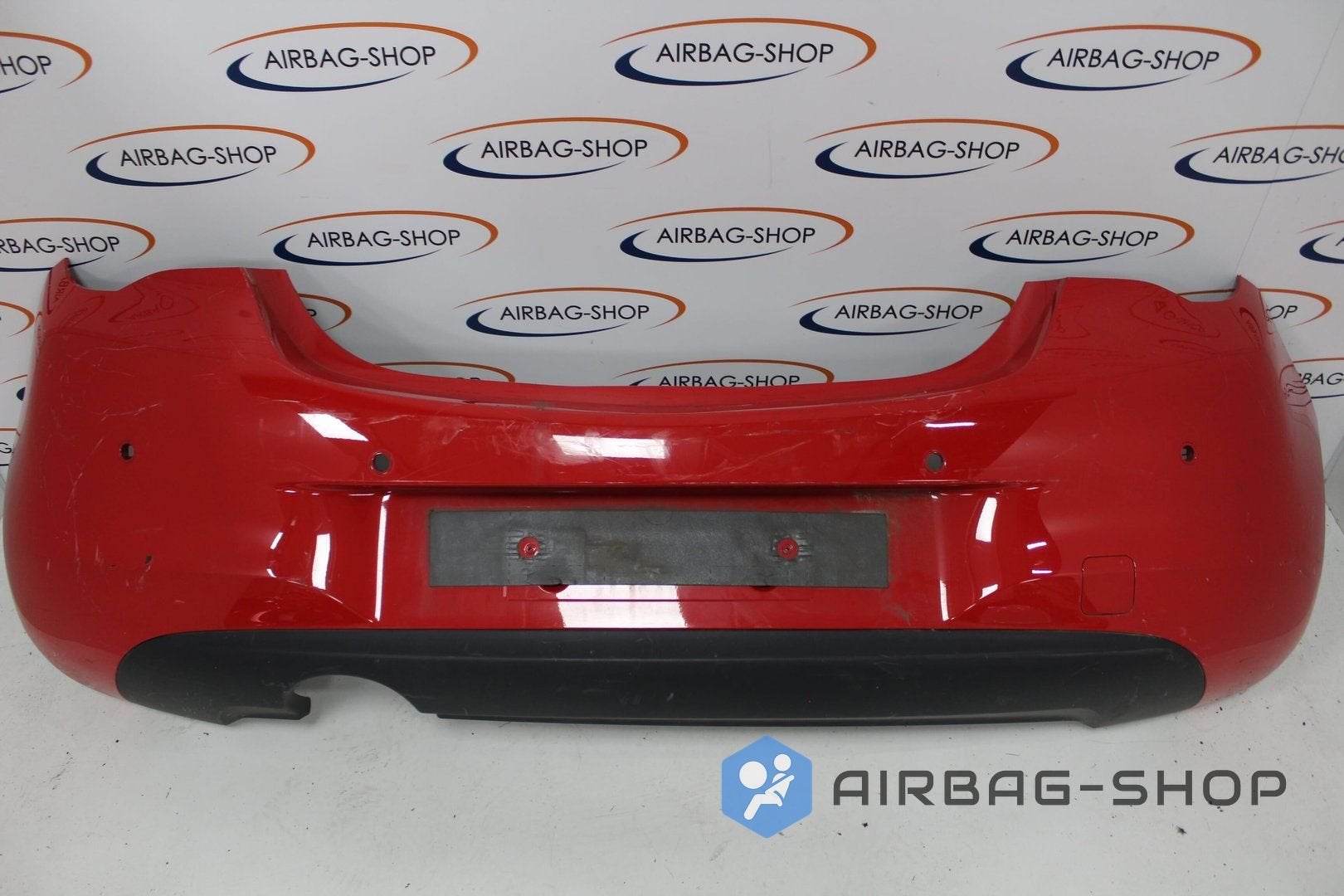 Opel Corsa E Achterbumper 4x pdc Rood 475498858, Gebruikt, -, -, Opel