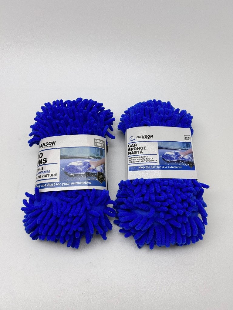 2 x Autospons Rasta – Microvezel Blauw, Ophalen of Verzenden, Nieuw