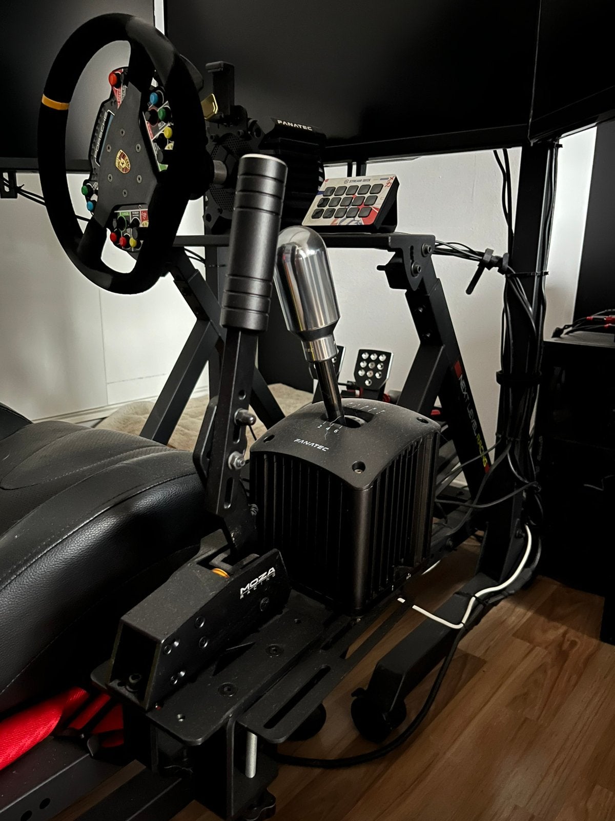 Fanatec triple screen race simulator, Fanatec, Enlèvement, Comme neuf, Shifter