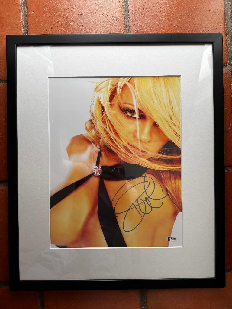 Grote gesigneerde foto Pamela Anderson, Ophalen of Verzenden