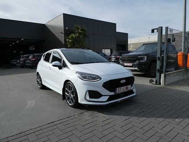 Ford Fiesta 5d ST-line 1.0 i MHEV Hybride 125pk Automaat, Auto's, Automaat, Euro 6, Wit, Bedrijf