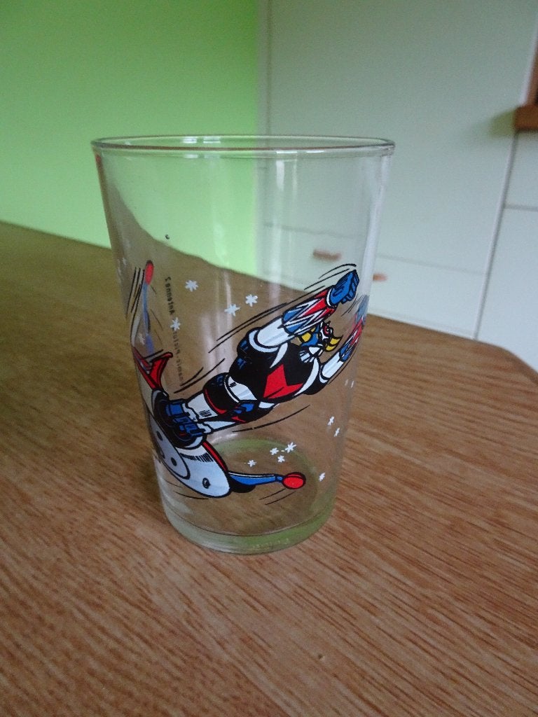 Verre à moutarde - Goldorak - Autolargue, Collections, Enlèvement ou Envoi, Comme neuf, Verre à eau