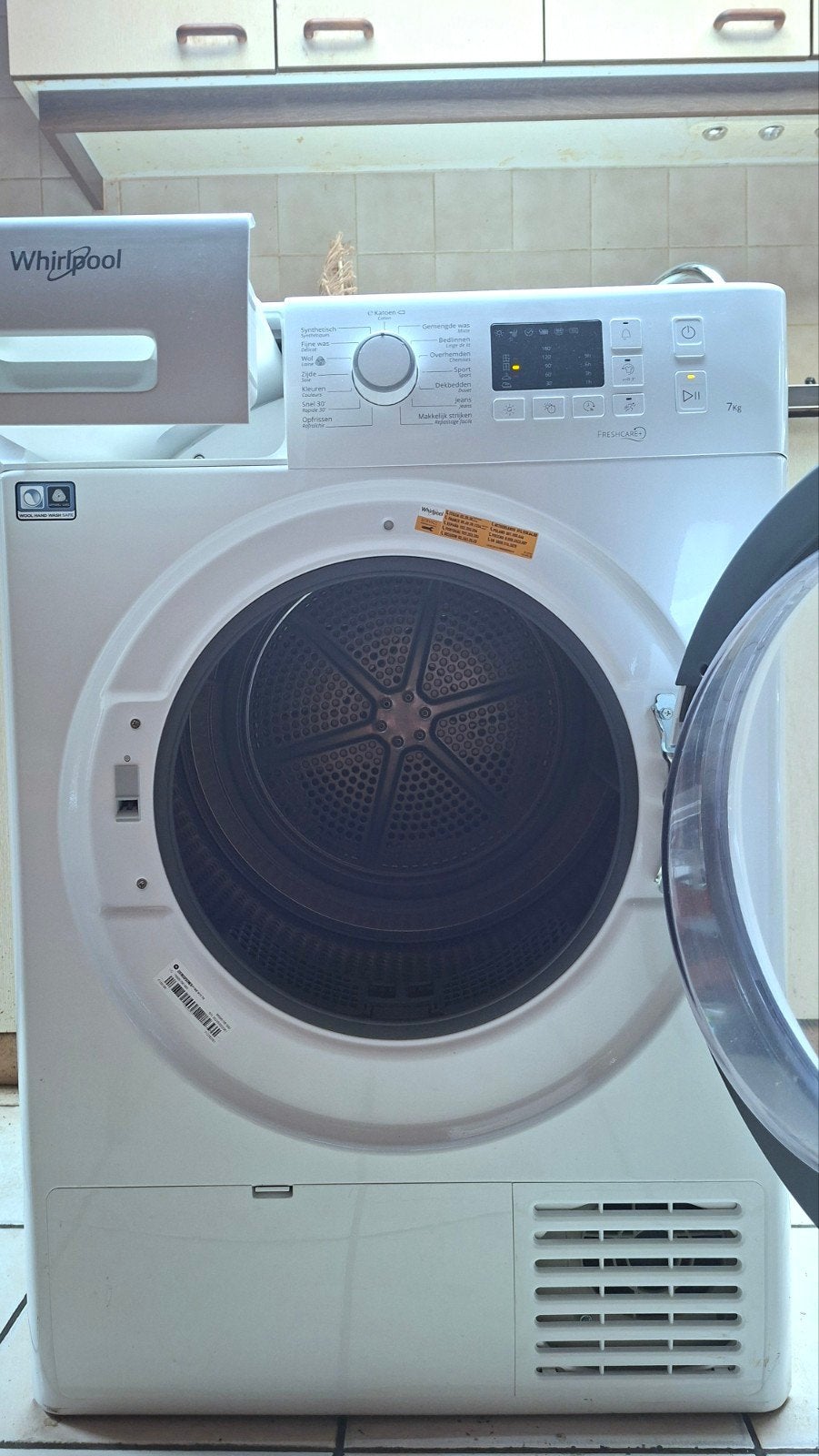 Whirlpool warmtepompdroger, Ophalen, Condens