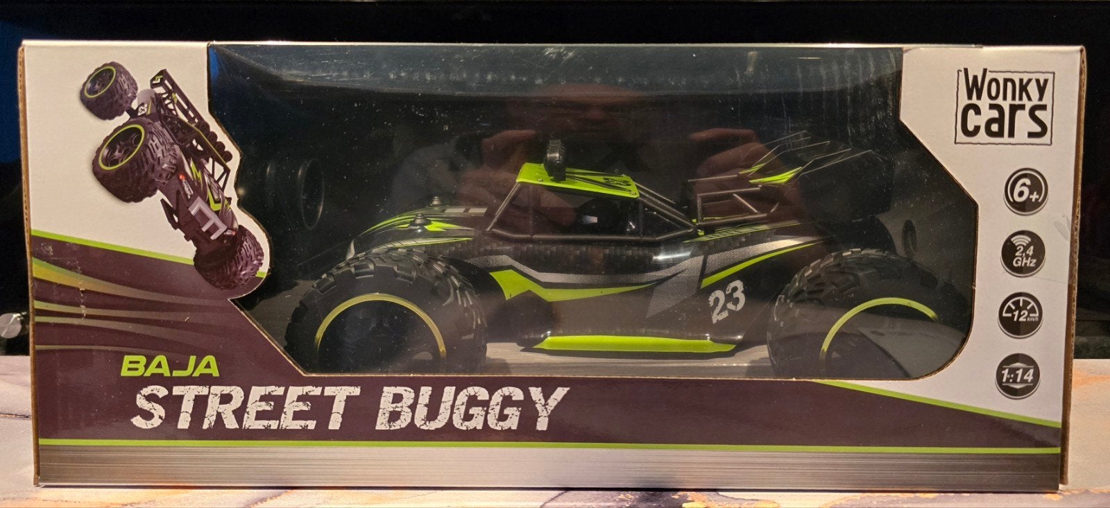 Wonky Cars Baja Street Buggy Nieuw in doos, Hobby en Vrije tijd, Modelbouw | Radiografisch | Auto's, Elektro, Auto offroad, Schaal 1:14