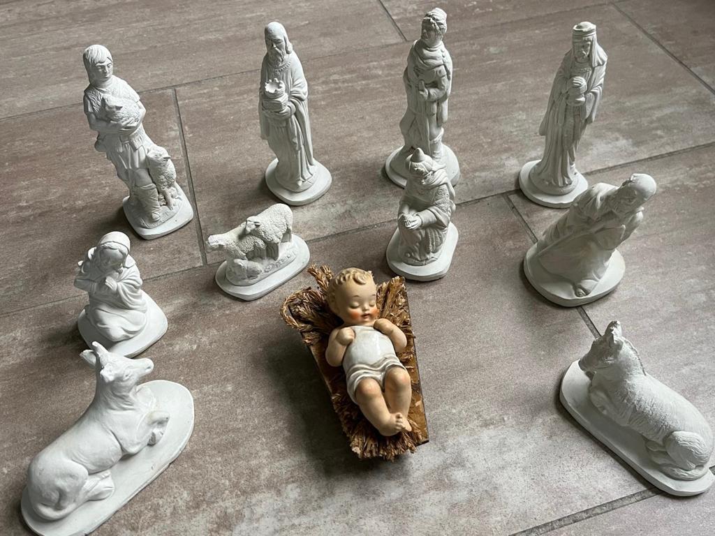 Vintage kerstfiguren, Ophalen, Zo goed als nieuw