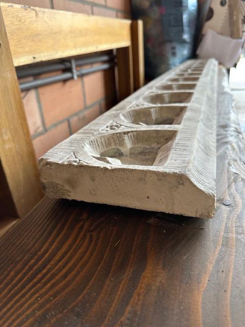 Poutre décorative en pierre blanche, Enlèvement, Utilisé