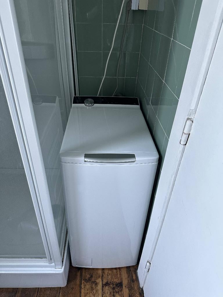 smalle bovenlader wasmachine, Elektronische apparatuur, Wasmachines, Ophalen, Bovenlader, Zo goed als nieuw, Kort programma