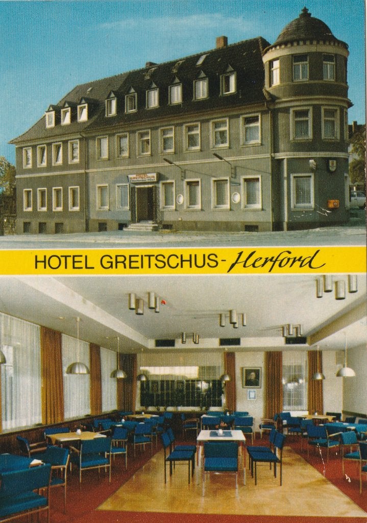 HERFORD -  Hotel  Greitschus, Ophalen of Verzenden, Ongelopen, Duitsland