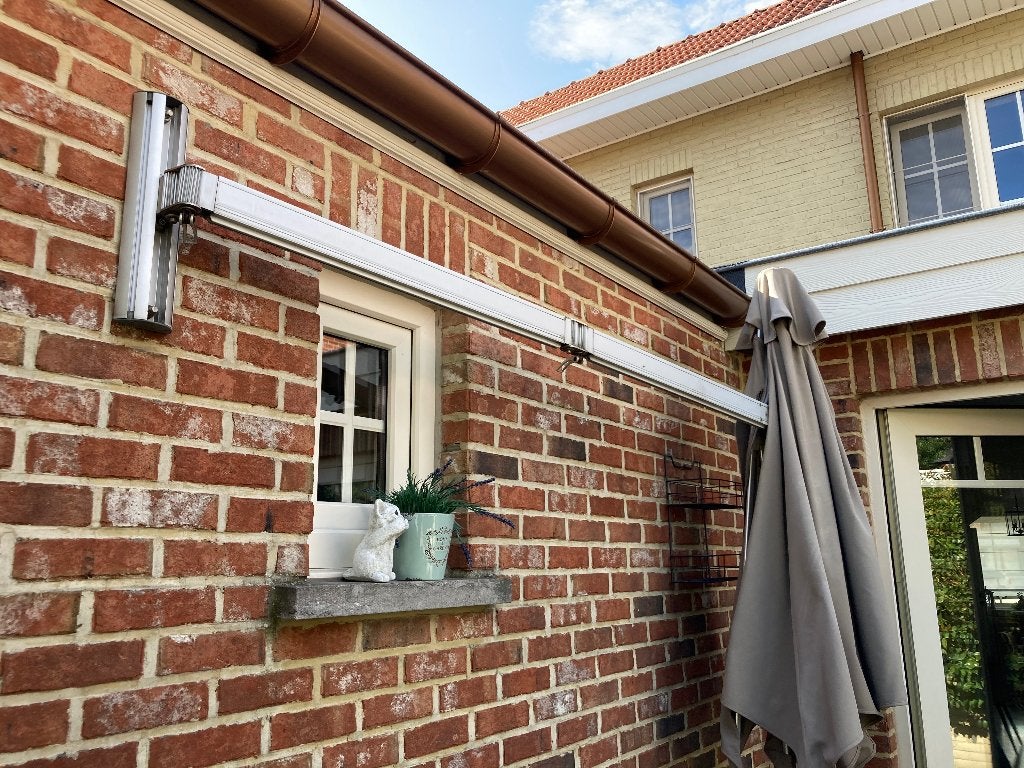 Muurbeugels voor Paraflex, Tuin en Terras, Parasols, Ophalen, Gebruikt, Kantelbaar, 2 tot 3 meter