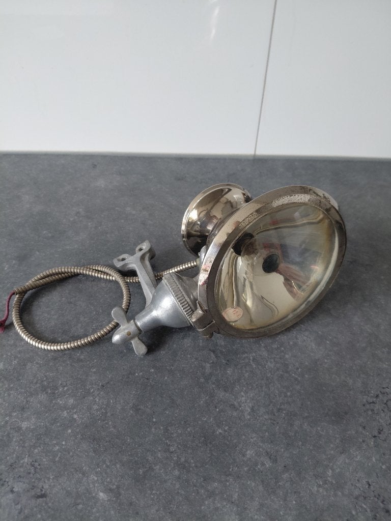 Phare Besnard Zoeklamp met Spiegel Origineel Oldtimer, Auto-onderdelen, Verlichting, Alfa Romeo, Oldtimer onderdelen, Overige automerken