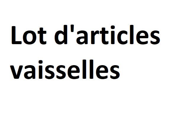 Lot d'articles vaisselles, Maison & Meubles, Assiettes(s), Vintage, Comme neuf, Enlèvement