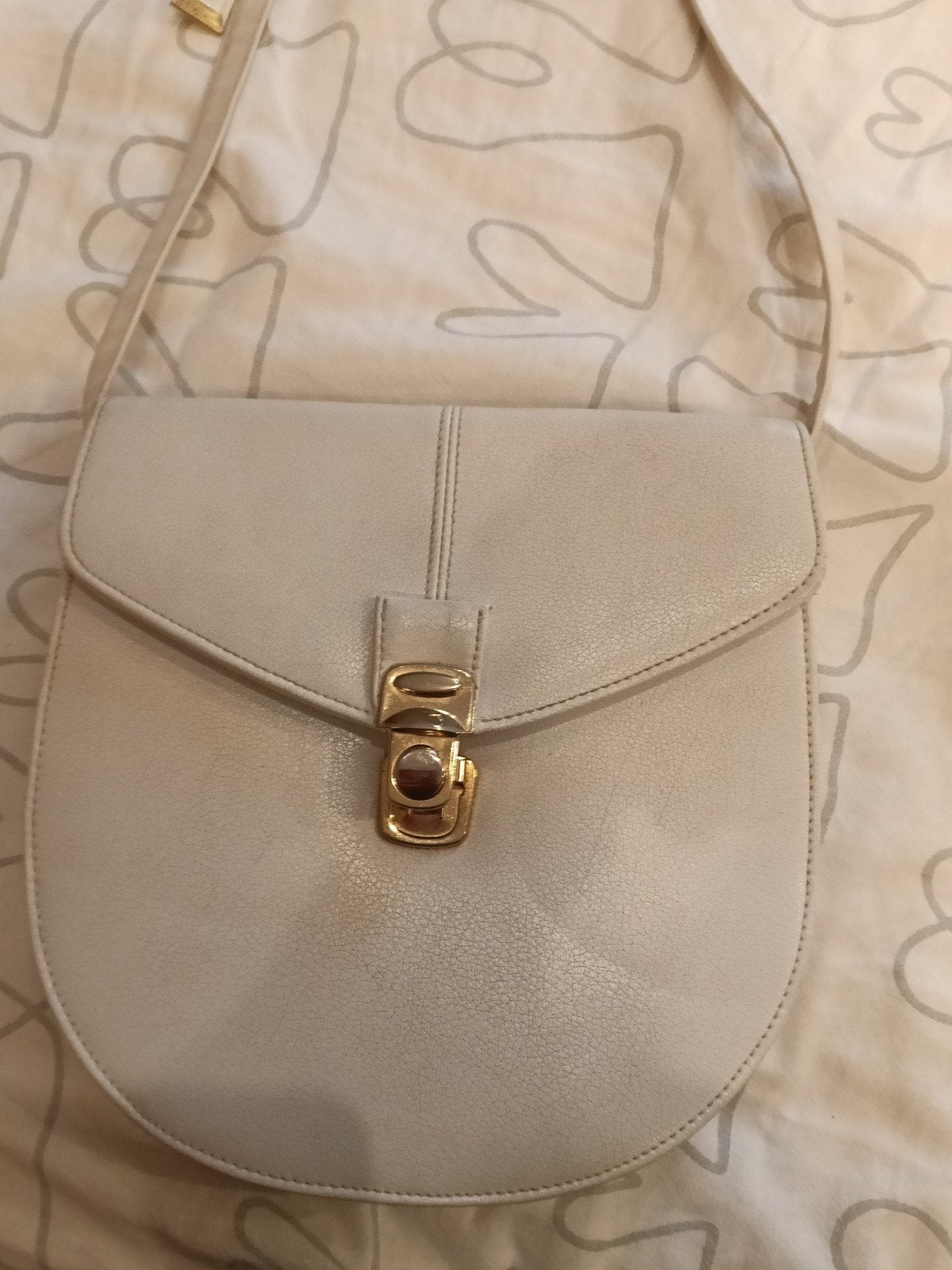 Handtas met schouderriem, Ophalen, Gebruikt, Wit, Handtas