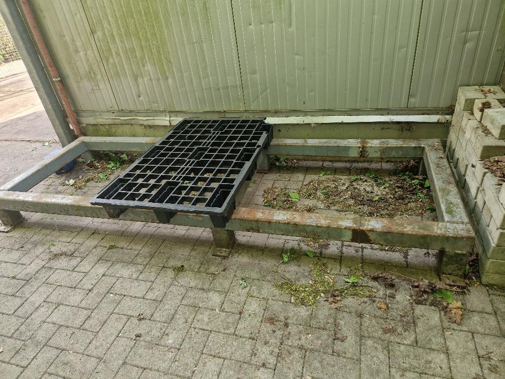 PALLET GRONDREK 300cm L x 100cm D x 27cm Hoog, Bricolage & Construction, Bois & Planches, Utilisé, Palette, Autres essences de bois